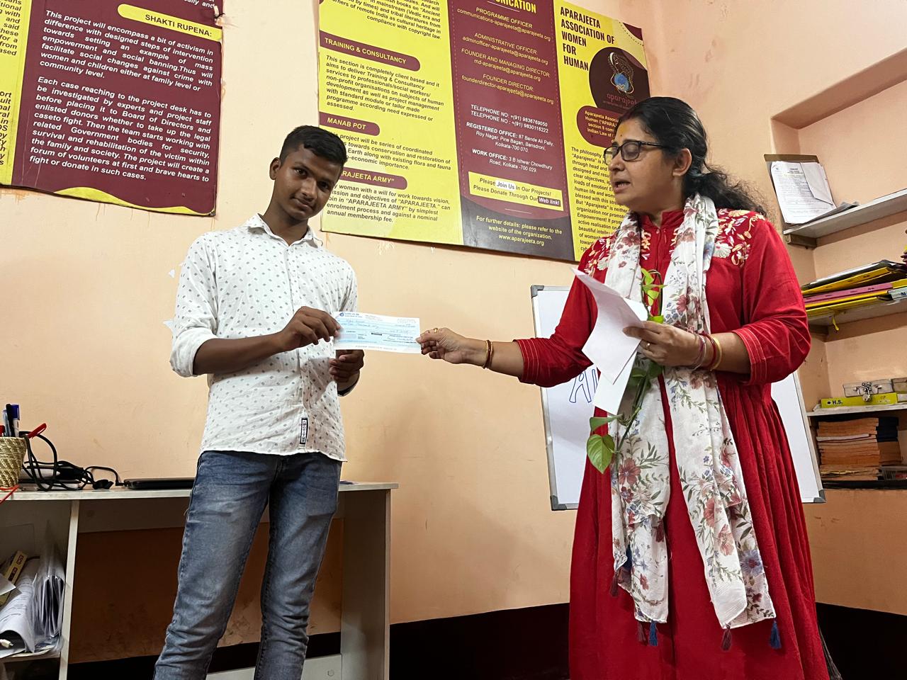 The project is the very first initiative of APARAJEETA
